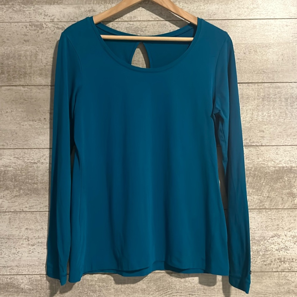 Women’s Dark Teal Columbia Omni-Wick Advanced Evaporation Long Sleeve Shirt sz L
